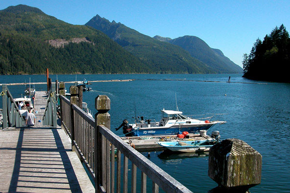 Maquinna Resort Dock in Tahsis